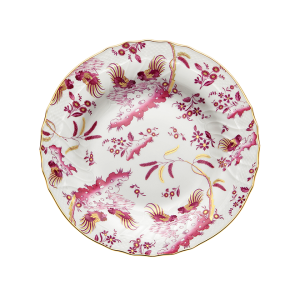 Ginori Oro Di Doccia Magenta Soup Plate - 9.5"